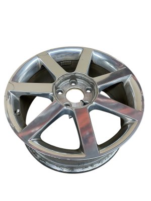 2004-2008 Cadillac XLR Silver 18x8 7-Spoke Polished Alloy Wheel (Used OEM)