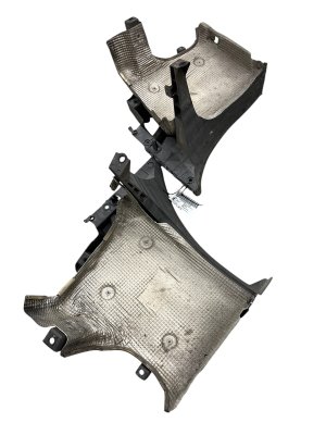 2012-2016 Porsche 911 Fender Liner Bumper Bracket and Heat Shield Set - Rear (Used OEM)