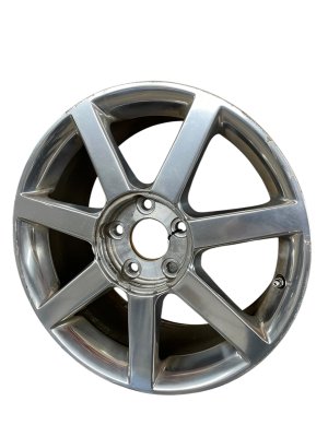 2004-2008 Cadillac XLR Silver 18x8 7-Spoke Polished Alloy Wheel (Used OEM)