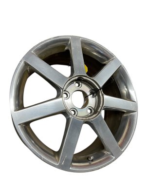 2004-2008 Cadillac XLR Silver 18x8 7-Spoke Polished Alloy Wheel (Used OEM)