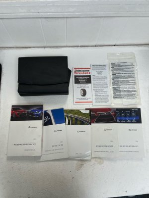 2016 Lexus RC300 Owners Manual with Carrying Case Pouch (Used OEM)