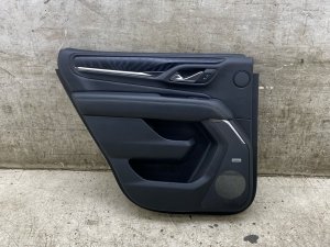 2021-2024 GMC Yukon XL Black Door Interior Trim Panel with 14-Speaker Audio System - Rear, Left (Driver) (Used OEM)