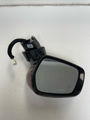 2022-2025 Kia Carnival Red Power Folding Heated Blind Spot Door/Side View Mirror with Camera and Signal Lamp - Front, Left (Driver) (Used OEM)