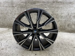 2019-2022 BMW X7 22x9.5 10-Spoke Machined Charcoal Alloy Wheel - Front (Used OEM)