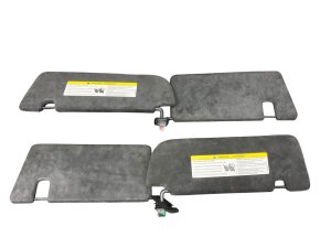 2019-2024 Porsche Cayenne Black Dual Primary and Secondary Sun Visor - Front, Right (Passenger) (Used OEM)