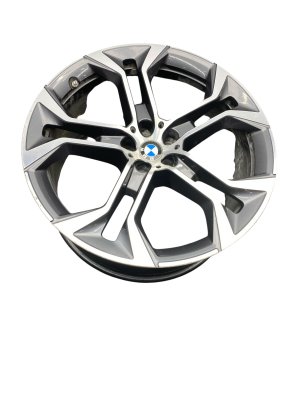 2020-2023 BMW X6 Chrome 21x9.5 Front 5 Y-Spoke Alloy Wheel (Used OEM)