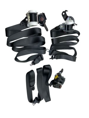 2020-2025 Hyundai Palisade Black 3rd Row Seat Belt Assembly Set - Rear, Left (Driver) (Used OEM)