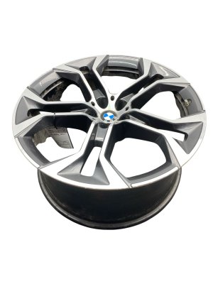 2020-2023 BMW X6 Chrome 21x10.5 5 Y-Spoke Rear Alloy Wheel (Used OEM)