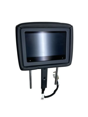 2018-2021 INFINITI QX80 Black Seat Headrest with DVD Player Screen - Front, Left (Driver) (Used OEM)