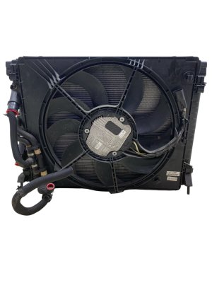 2017-2023 Maserati Ghibli Radiator and A/C Condenser Cooling Fan Assembly (Used OEM)