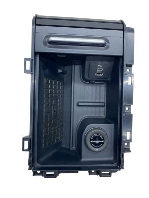 2025 Ford Expedition Front Center Console Storage Tray with Wireless Charger and Pro Trailer Backup Assist Dial (Used OEM)
