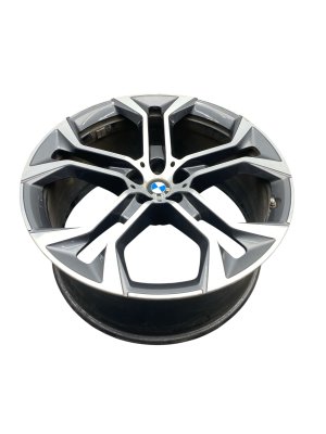 2020-2023 BMW X6 Chrome 21x10.5 5 Y-Spoke Rear Alloy Wheel (Used OEM)