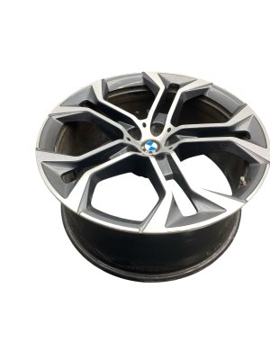 2020-2023 BMW X6 Chrome 21x9.5 Front 5 Y-Spoke Alloy Wheel (Used OEM)