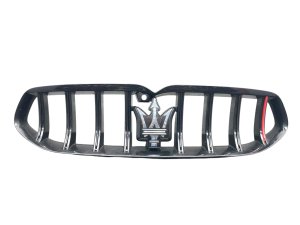 2023-2025 Maserati Grecale Bumper Upper Radiator Grille with Emblem - Front (Used OEM)