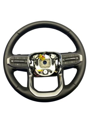 2024-2025 GMC Acadia Black Heated Leather Steering Wheel - Front (Used OEM)