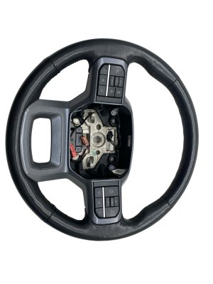 2022-2024 Ford F-150 Lightning Black Leather Steering Wheel with Adaptive Cruise and Memory (Used OEM)