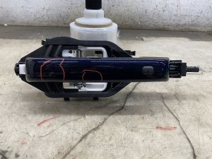 2022-2024 Ford F-150 Lightning Blue Exterior Door Handle with Keyless Entry - Front, Right (Passenger) (Used OEM)