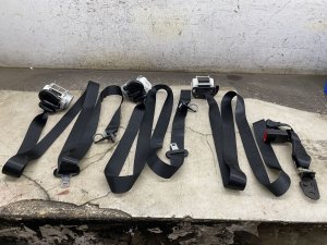 2022-2024 Ford F-150 Lightning Center and Outer Seat Belt Assembly Set - Rear, Left (Driver) (Used OEM)