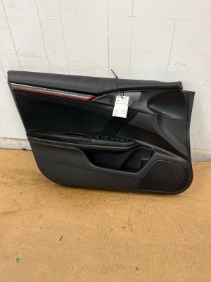 2017-2021 Honda Civic Black Door Interior Trim Panel - Front, Left (Driver) (Used OEM)