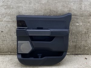 2022-2024 Ford F-150 Lightning Black Door Interior Trim Panel with Bang & Olufsen Audio - Rear, Right (Passenger) (Used OEM)