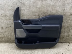 2022-2024 Ford F-150 Lightning Black Door Interior Trim Panel with Bang & Olufsen Audio - Front, Right (Passenger) (Used OEM)