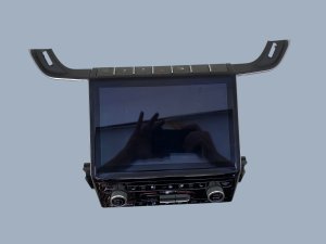 2021-2025 Jeep Grand Cherokee Black 10.1-Inch Infotainment Navigation Touch Screen Display with HVAC Controls - Front (Used OEM)