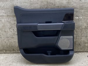 2022-2024 Ford F-150 Lightning Black Door Interior Trim Panel with Bang & Olufsen Audio - Rear, Left (Driver) (Used OEM)