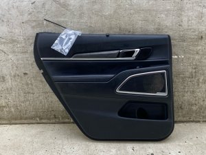 2023-2025 Kia Telluride Black Door Interior Trim Panel with Sunshade and Harman Kardon Audio - Rear, Left (Driver) (Used OEM)