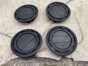 2020-2025 Kia Telluride Black Overhead Roof Headliner Vent Grille Set - Rear (Used OEM)