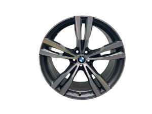 2020-2025 BMW X6 Gray Double Spoke Machined Charcoal Alloy Wheel (Used OEM)