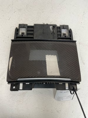 2011-2018 Audi A6 Arras Red Overhead Console Assembly with GDO and Sunroof Controls - Front (Used OEM)