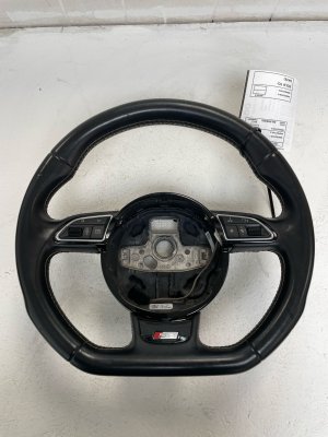 2012-2018 Audi A6 Arras Red 3-Spoke Sport Steering Wheel (Used OEM)
