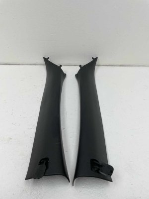 2016-2021 Honda Civic Red w/ Black Windshield A-Pillar Trim Panel Cover Set - Front (Used OEM)