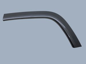 2021-2024 Jeep Grand Cherokee Gray Quarter Panel Wheel Arch Fender Flare Molding - Rear, Left (Driver) (Used OEM)