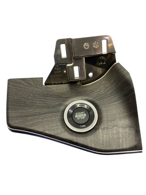 2021-2025 Jeep Grand Cherokee L Wood Dash Instrument Panel Applique Trim with Ignition Switch - Front (Used OEM)