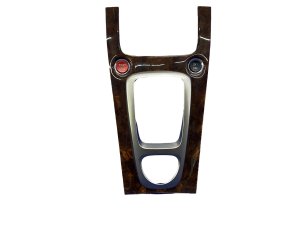 2007-2009 Jaguar XK Brown Center Console Gear Shift Trim Cover Panel - Front (Used OEM)