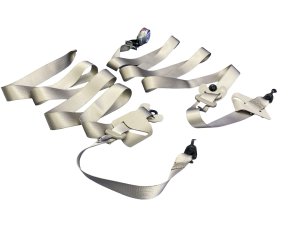 2020-2024 Lincoln Aviator Tan 2nd Row Seat Belt Retractor Assembly Set - Rear, Right (Passenger) (Used OEM)