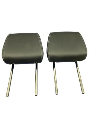 2021-2025 Jeep Grand Cherokee L Black Seat Nappa Leather Headrest Set - Front, Right (Passenger) (Used OEM)