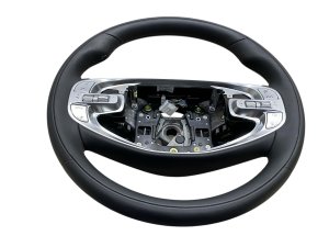 2021-2024 Genesis GV80 Black Heated Leather Wrapped Steering Wheel with Paddle Shifters (Used OEM)