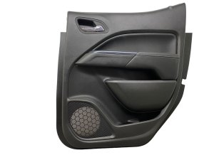 2015-2022 GMC Canyon Jet Black Door Interior Trim Panel with Handle and Switches - Rear (Used OEM)