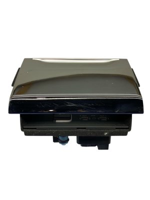 2021-2025 Jeep Grand Cherokee L Black Center Console Storage Cubby with Wireless Charger - Front (Used OEM)