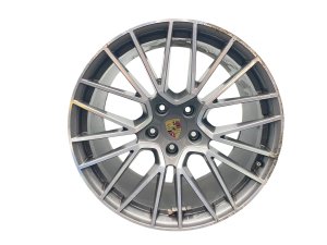 2019-2023 Porsche Cayenne Gray 21x11 20-Spoke RS Spyder Titanium Alloy Rear Wheel (Used OEM)