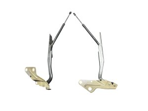 2019-2025 Ram 3500 Granite Crystal (Gray) Hood Hinge and Support Strut Set - Front, Right (Passenger) (Used OEM)