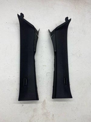 2025-2026 BMW X3 Black Windshield A-Pillar Trim Cover Panel Set - Front (Used OEM)
