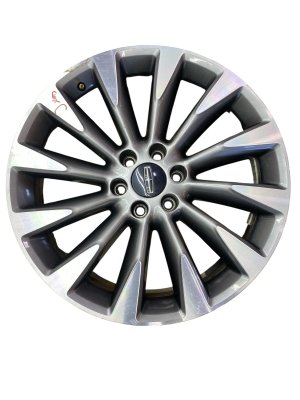 2018-2022 Lincoln Navigator Black 22x9.5 12-Spoke Machined Dark Gray Aluminum Alloy Wheel (Used OEM)