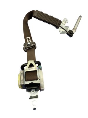 2021-2025 Ford F-150 Java (Brown) Seat Belt Assembly with Pretensioner - Front (Used OEM)