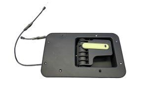 2017-2023 Audi R8 Black Hood Latch Actuator with Handle - Front (Used OEM)