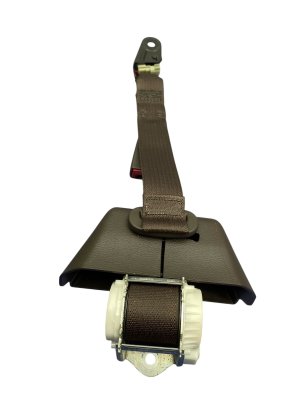 2021-2025 Ford F-150 Java (Brown) Center Seat Belt Assembly - Rear, Right (Passenger) (Used OEM)
