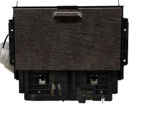 2018-2022 Lincoln Navigator Brown Center Console Sliding Storage Tray with Quilted Maple Wood Trim (Used OEM)
