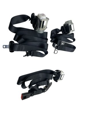 2021-2025 Ford F-150 Black Seat Belt Retractor Assembly Set - Rear, Right (Passenger) (Used OEM)